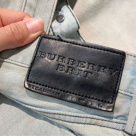 Burberry Brit Steadman Slim Fit Button Fly Jeans - Men's Size 36 X 28 - Blue - Picture 10 of 16